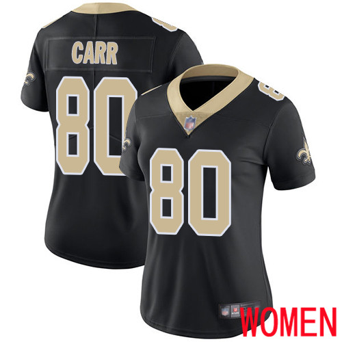 New Orleans Saints Limited Black Women Austin Carr Home Jersey NFL Football 80 Vapor Untouchable Jersey